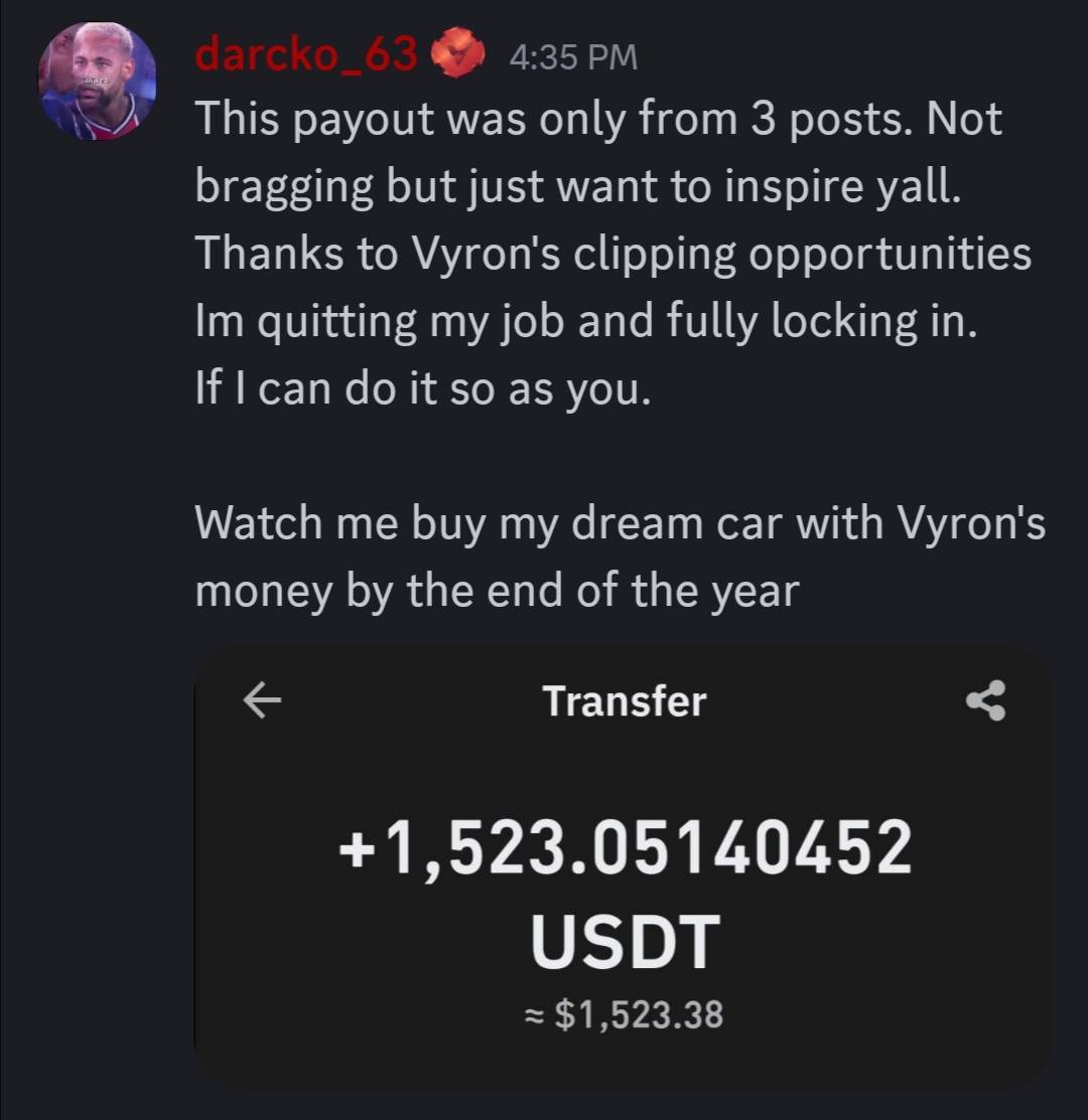 Creator Success Story - $1,523 payout
